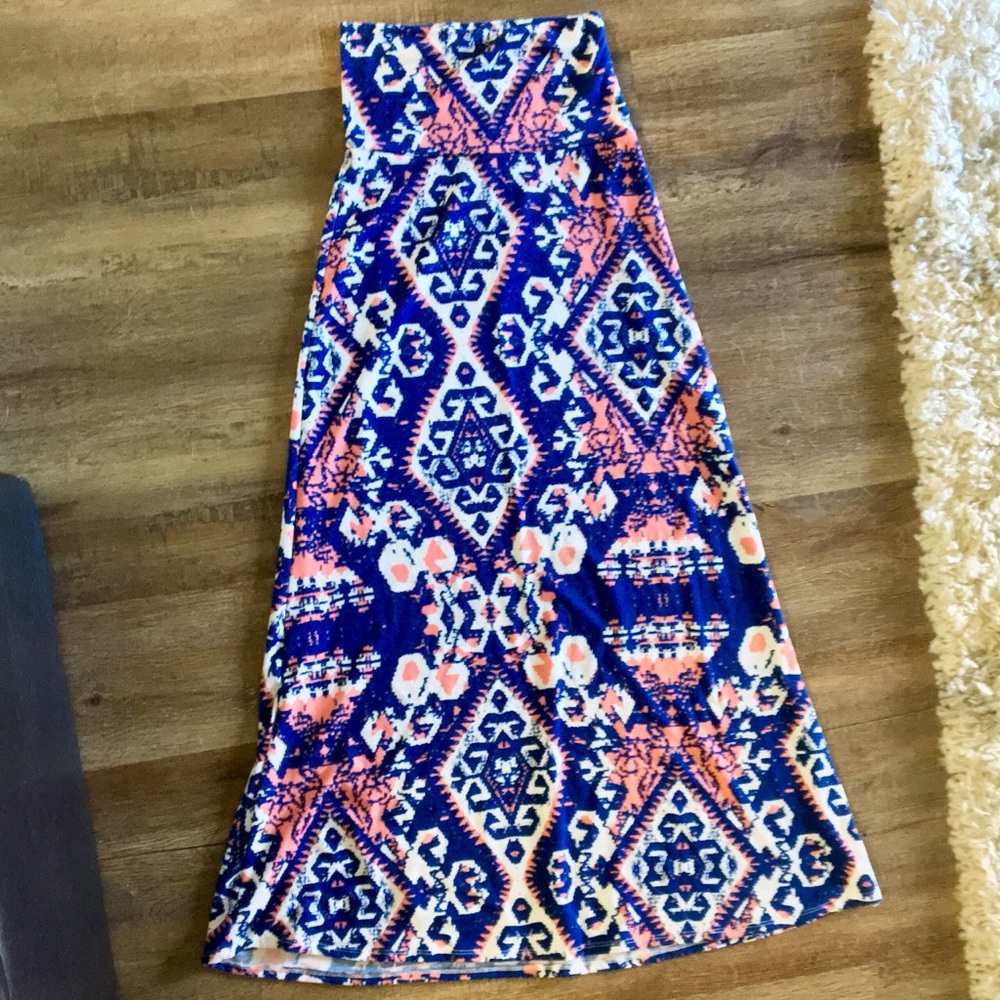 Printed Maxi Skirt